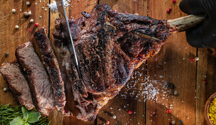 Steak Well done - teplota 70 °C
